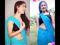 Navel Queens N Blue Sarees Sizzling Hot Navel Show Chubbynavel Viral Mxtakatak Sareenavel Navel