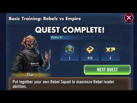 Star Wars Galaxy of Heroes: REBELS Basic Training Event (all tiers)