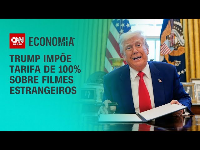 Trump impõe tarifa de 100% sobre filmes estrangeiros nos EUA | LIVE CNN