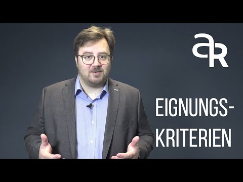 Eignungskriterien - Vergaberechtslexikon