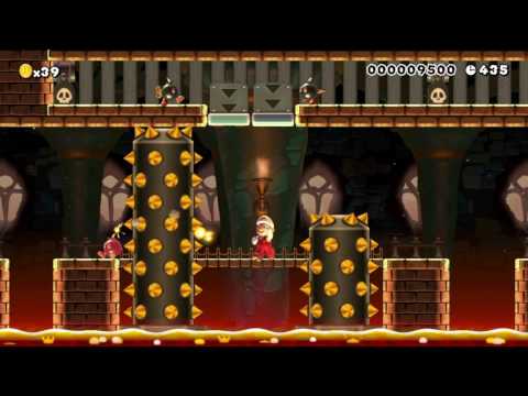 とっても危険な城 Very dangerous castle by ワサビ - SUPER MARIO MAKER - No Commentary