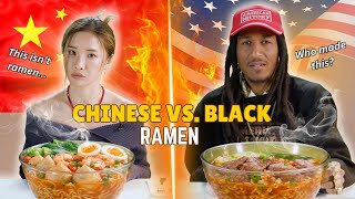 Chinese vs Black: We Try Each Other's Ramen ⎹ Taste Wars