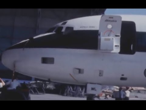 Alitalia Douglas DC-8-43 survives an Air-to-Air missile - visual only, narration not present