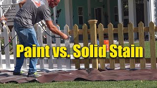 Solid Stain vs Paint - Staining a Wood Fence