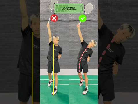 Badminton mistake and the fix. #badminton #badmintonlovers #badmintontraining