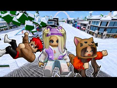 SOBREVIVIMOS a la PEOR TORMENTA de NIEVE de BROOKHAVEN con el TEAM en Roblox
