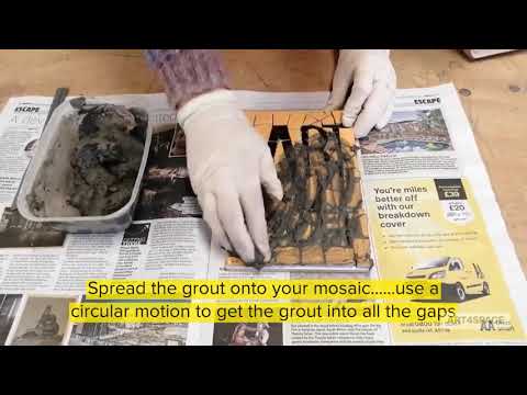 Art4Space: How to grout a mosaic