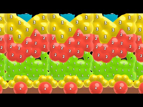 🎯 Melty Bubble (blob merge 3d) vs letter chain world puzzle 2048 gameplay part #45