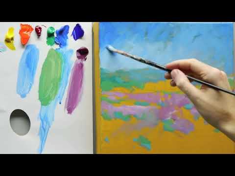 How to paint like Monet Part 2   Lessons on Impressionist landscape painting techniques mp4