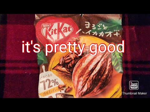 KitKat Mini 72% Cacao Japanese Flavor Taste Test