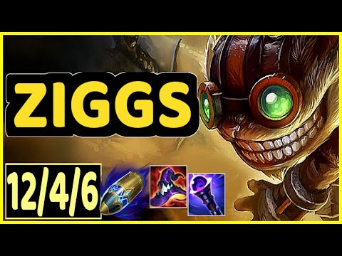 ZIGGS VS KAI'SA - 12/4/6 KDA ADC GAMEPLAY CHALLENGER I