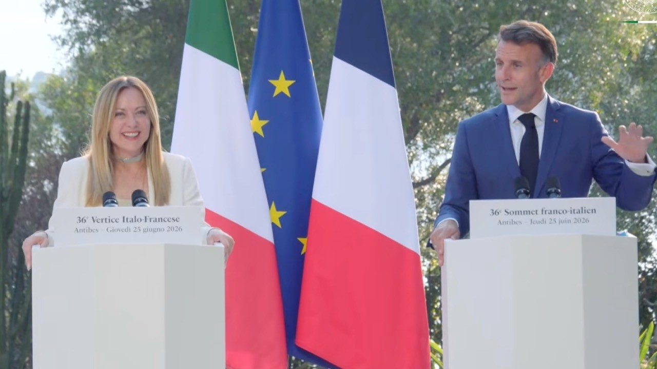 🔴  MELONI-MACRON, FACCIA A FACCIA - LE DICHIARAZIONI AL TEMNIE DEL VERTICE ITALIA-FRANCIA
