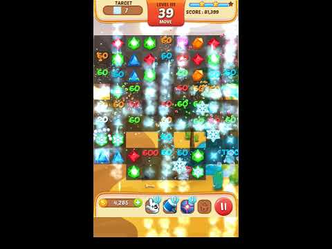 Jewel Match King Level 111 - Walkthrough ( No Booster )