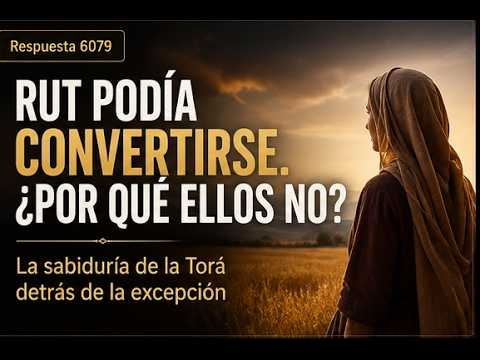 Respuesta 6079 – ¿Por qué Rut pudo convertirse y los hombres de Moav no? La respuesta sorprende