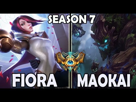 Afreeca Marin plays FIORA TOP vs A Korean Challenger Maokai Season 7