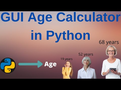 Gui Age Calculator Using Python