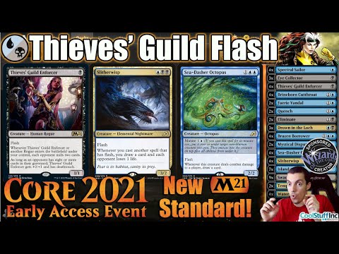 Core Set 2021 Standard: Thieves' Guild Flash! Early Access Sponsored Streamer Event - Ten New Brews!