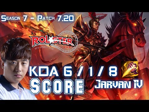 KT Score JARVAN IV vs NIDALEE Jungle - Patch 7.20 KR Ranked