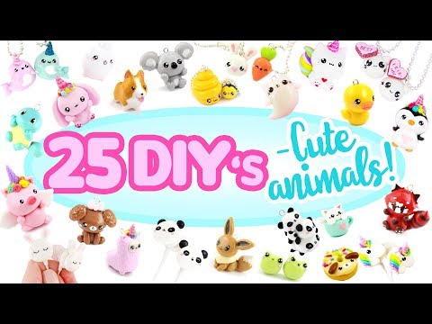25 -Animal themed- DIY’s! - BIG Polymer Clay Compilation!
