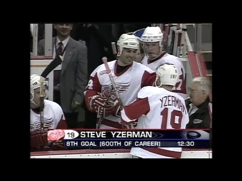 Steve Yzerman's 600th Goal - 11/26/99