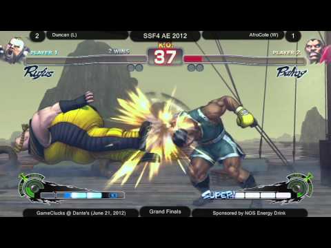 Duncan (RU) vs AfroCole (BA/DH) - Grand Finals - AE 2012 - GameClucks @ Dante's - GCFGL Week Sixteen