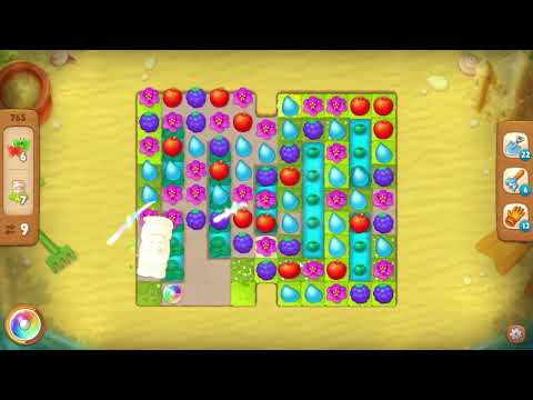 Gardenscapes 765 Level - 18 moves - NO BooSTERS