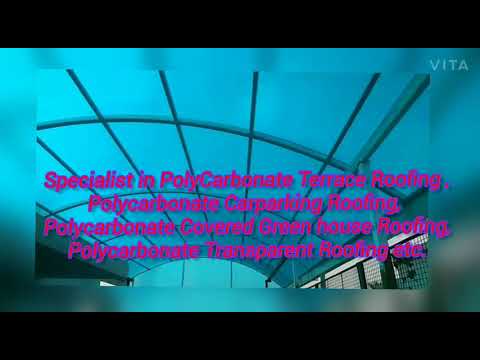 Polycarbonate car parking shed, for home use