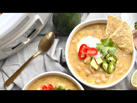 Slow Cooker White Chicken Chili Recipe