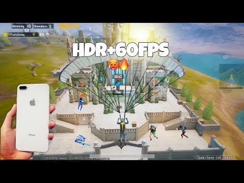 iPhone 8 Plus PUBG HDR+Extreme Graphics 🔥/ Best Livik Gameplay 😍/ iOS 26 Update Test!