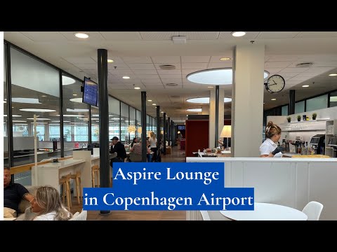 Um passeio pelo Aspire Lounge no Aeroporto de Copenhague.