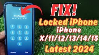 How To Fix Locked iPhone 100% Without iTunes| Unlock iPhone X/11/12/13/14/15 Without PC 2024
