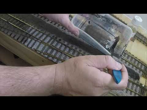 Model Trains 99 - Weathering Depot Track. Hither Green TMD in O Gauge 7mm scale. How to tutorial