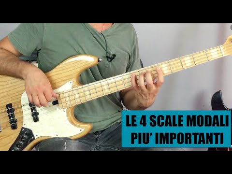 Come memorizzare le SCALE MODALI al basso elettrico. Inizia dalle QUATTRO più importanti.