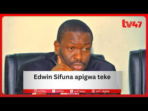 Edwin Sifuna apigwa teke