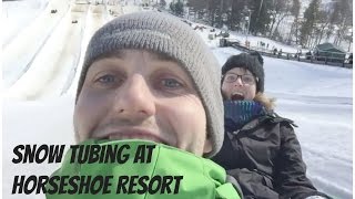 preview picture of video 'Snow tubing at Horseshoe Resort, Barrie Ontario'