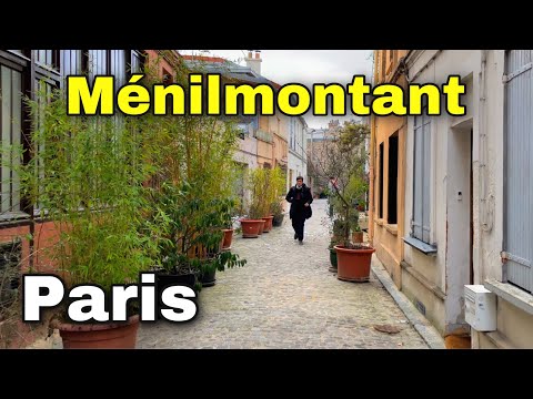【HDR】Menilmontant : Walk in an old Working-class district in Paris 🚶