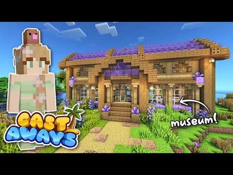 SparkleEgg - Building a MUSEUM in Castaways SMP! 🥥| Modded Minecraft | Ep 5