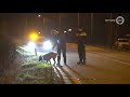 Auto crasht na politieachtervolging op N348 bij Gorssel