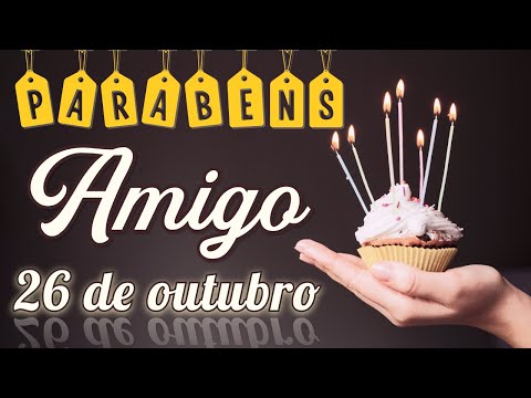 Thumbnail do vídeo: 13 de maio 🎂 PARABÉNS AMIGO - Mensagem de Aniversário para Amigo