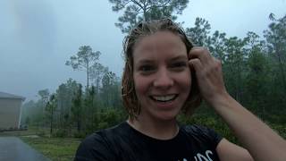 @TrinaMason in the rain &amp; then to the hot bath tub April 10 2018 10:50am