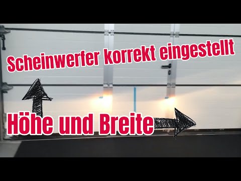 Adjust headlight height and width without device