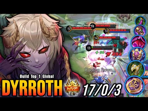 17 Kills!! Dyrroth with Full Def Build is UNKILLABLE!! - Build Top 1 Global Dyrroth ~ MLBB