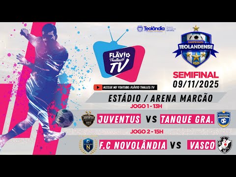 SEMIFINAL: Campeonato de futebol de Teolândia, domingo 09 de novembro 13H