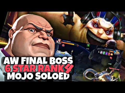 War Final Boss 6 star Rank 4 Mojo easily soloed by 5 star Kingpin | Alliance War Season 33 | MCOC