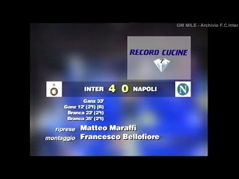 1995-96 (21^ - 11-02-1996) INTER-Napoli 4-0 [Ganz,Ganz(R),Branca,Branca] Servizio D.S.Rai