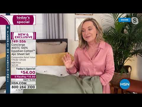 HSN | Home Labor Day Sale - Concierge Collection Bedding 09.03.2021 - 04 AM