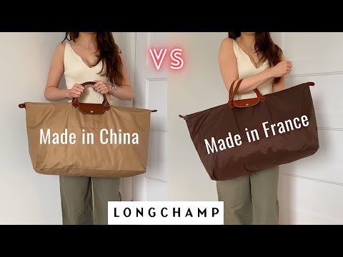 Bolsa de viagem Longchamp L'Original Le Pliage XL: Fabricada na França VS Fabricada na China |Qual é a diferença