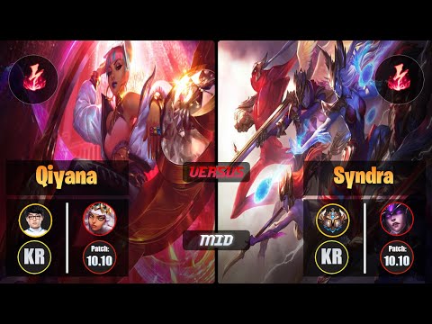 ShowMaker QIYANA (Mid) [Electrocute] VS SYNDRA - Challenger KR Patch 10.10