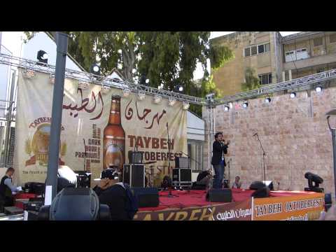 Palestinian Comedian Adi Khalefa MC at Taybeh Oktoberfest