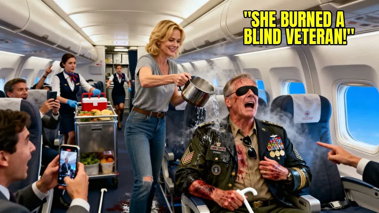 Karen Spilled Water on Blind Veteran, Unaware He’s a [Federal Judge]!  Shocking 1st Encounter